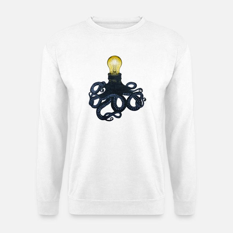 BULB OCTOPUS - Unisex Sweatshirt - white