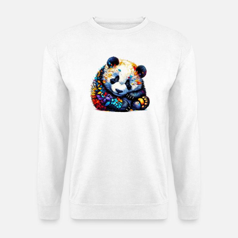 Panda - Sweat-shirt Unisexe - blanc