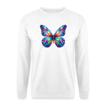 Schmetterling - Unisex Pullover - Weiß - Vorne