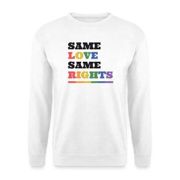 LGBTQ Pride Month - Gleiche Liebe, gleiche Rechte - Unisex Pullover - Weiß - Vorne