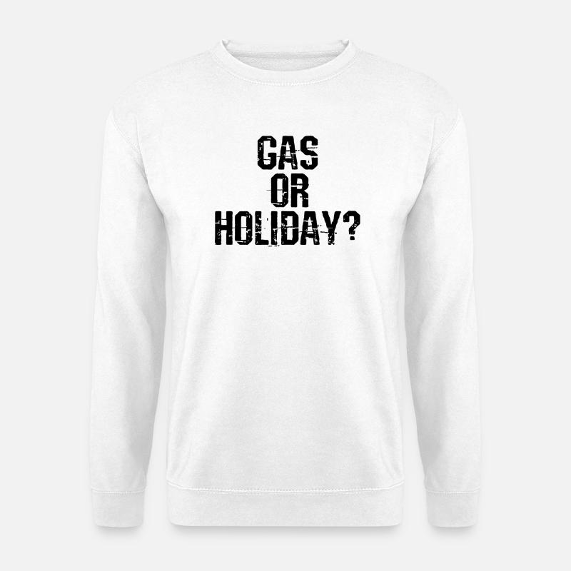 Benzin Diesel Zapfsäule Energie Tanken Statement - Unisex Pullover - Weiß