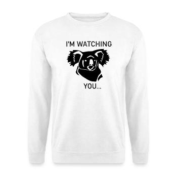 Koala vous regarde - Sweat-shirt Unisexe - blanc - Devant
