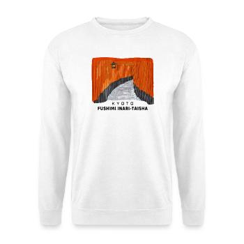Kyoto, rote Torii, Fushimi Inari Taisha, Japan - Unisex Pullover - Weiß - Vorne