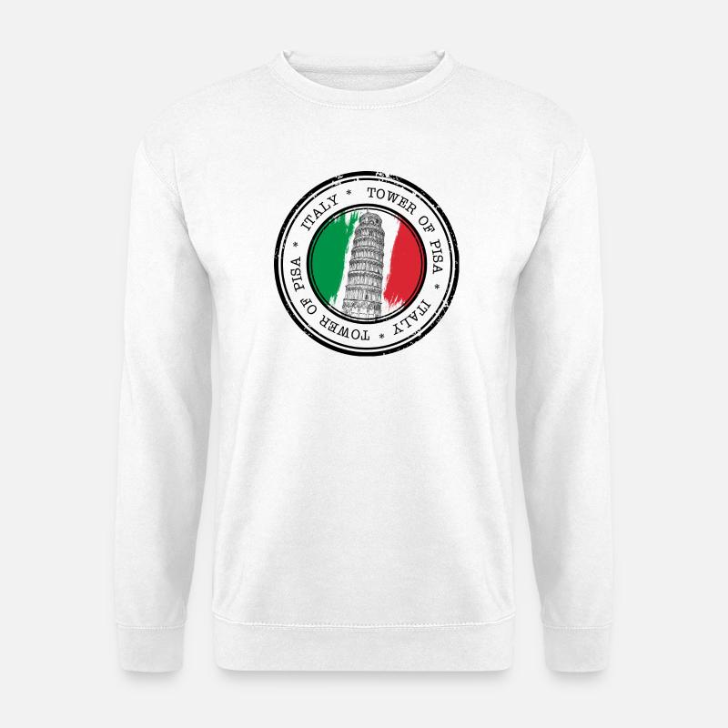 Turm von Pisa - Unisex Pullover - Weiß