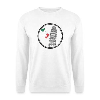 Italy Map Flag Colours - Unisex Sweatshirt - white - Front