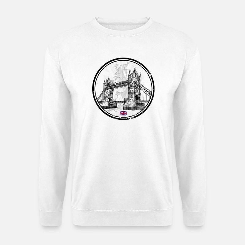 Londoner Brücke - Unisex Pullover - Weiß