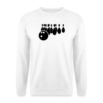 Bowling logo - Unisex Sweatshirt - white - Front