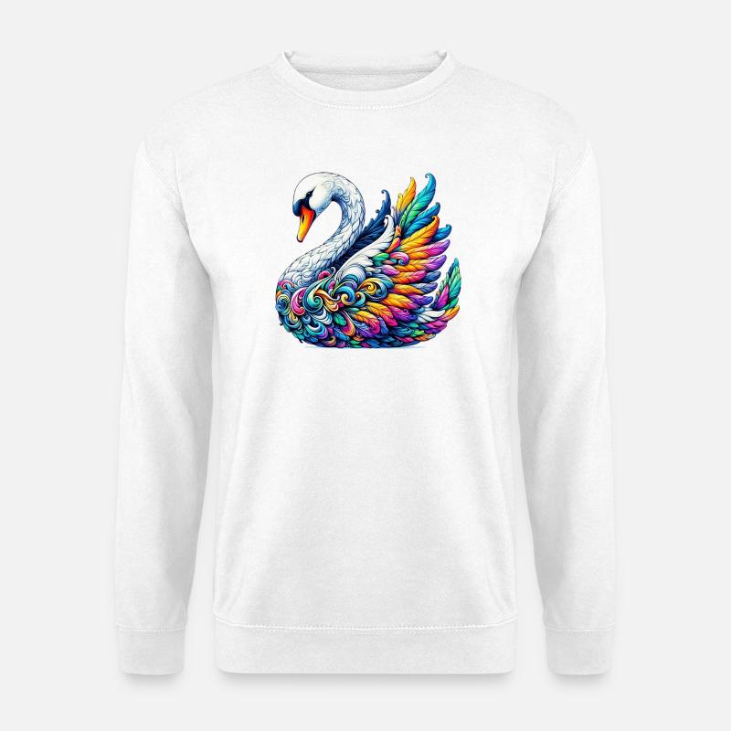Schwan - Unisex Pullover - Weiß