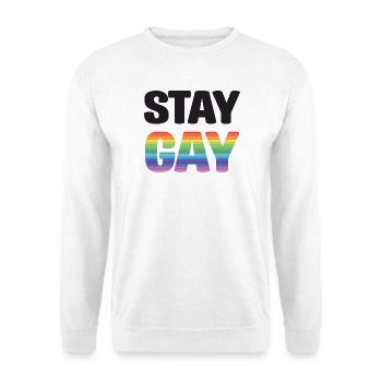 LGBTQ Pride Month - Stay Gay - Unisex Sweatshirt - white - Front