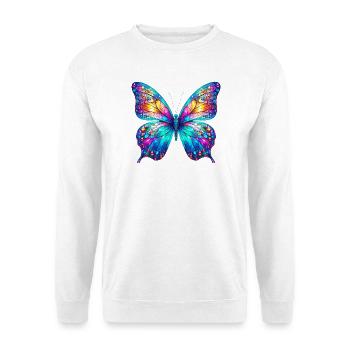Schmetterling - Unisex Pullover - Weiß - Vorne