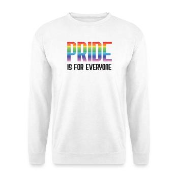 LGBT Pride Month - Pride is for everyone - Unisex Sweatshirt - white - Front