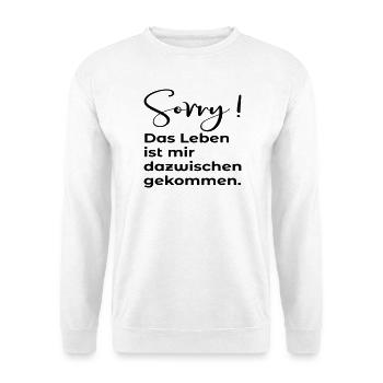 AUSREDE - ZEITMANAGEMENT - Unisex Pullover - Weiß - Vorne