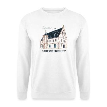Schweinfurt, Dessin Zeughaus, Franconie, Bavière - Sweat-shirt Unisexe - blanc - Devant