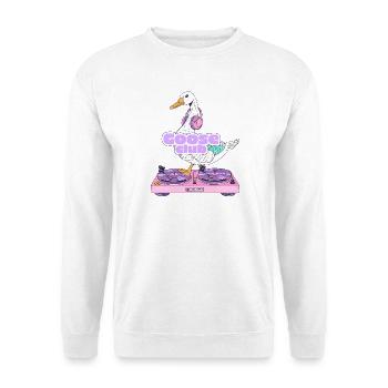 DJ Goose Club Illustration - Unisex Pullover - Weiß - Vorne