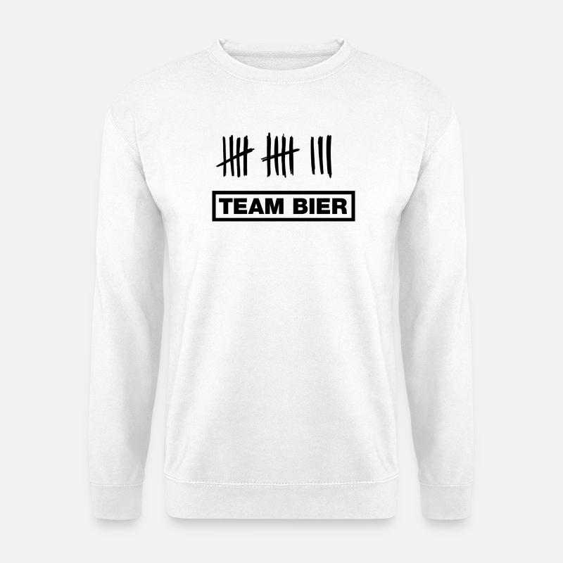Bier, Beer, Cerveza - Unisex Pullover - Weiß