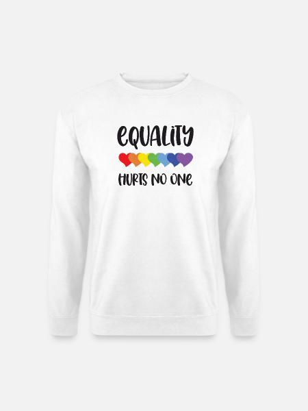 LGBT Pride Month - Ligestilling skader ingen - Unisex sweater - hvid