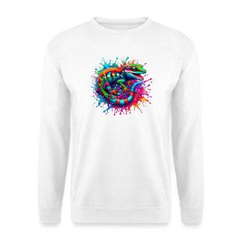 Gecko - Sweat-shirt Unisexe - blanc - Devant
