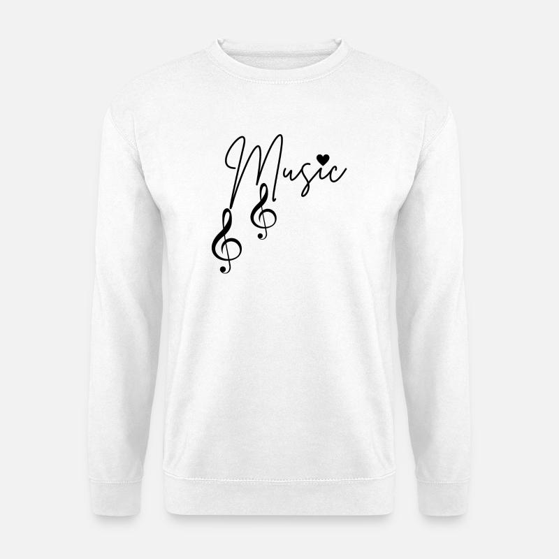 Musical Notes - Unisex Sweatshirt - white