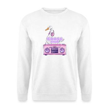 Retro Gans DJ Club T-Shirt - Unisex Pullover - Weiß - Vorne