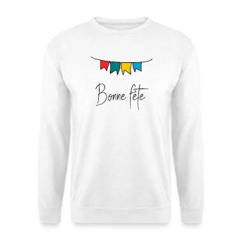 HAPPY FATHER'S DAY. DAD. FATHER'S DAY. FATHER - Unisex Sweatshirt - white - Front