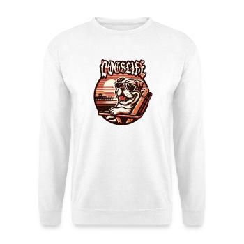 dog Usedom T-Shirt – Ostsee Streetwear Design - Unisex Sweatshirt - white - Front