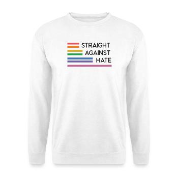 LGBT Pride Month - Straight Against Hate - Unisex Sweatshirt - white - Front