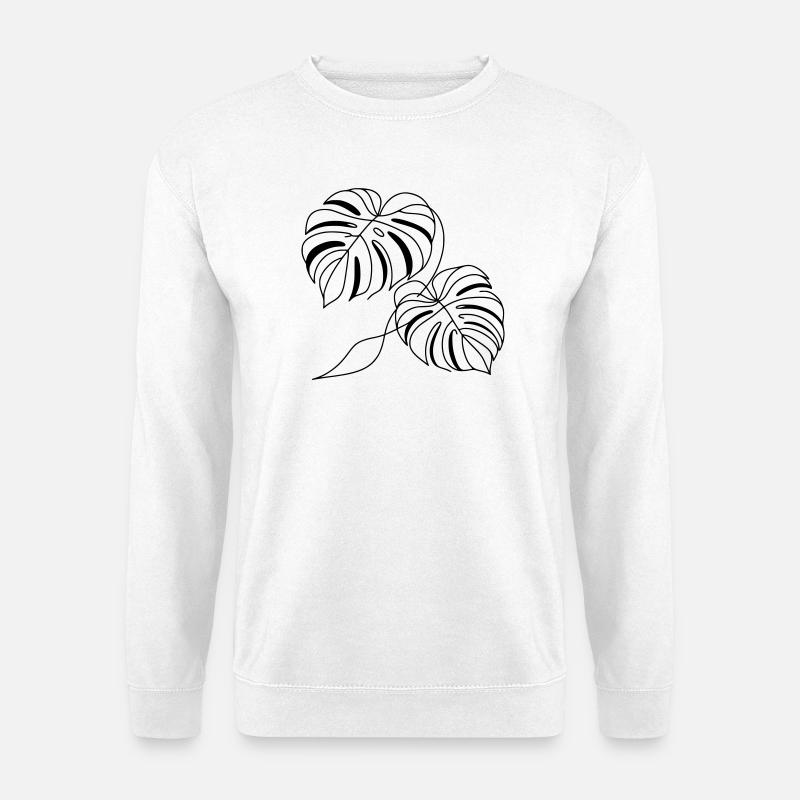 Monstera - Unisex Pullover - Weiß