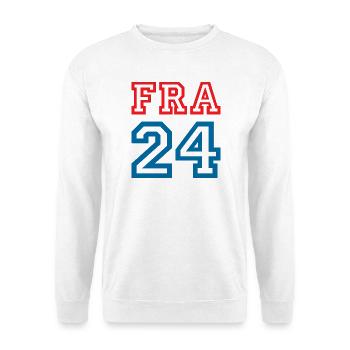 France Frankreich - Sweat-shirt Unisexe - blanc - Devant
