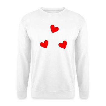 LOVE. HEART. HEARTS. HEART. FATHER's DAY - Unisex Sweatshirt - white - Front
