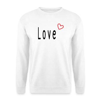 LOVE. HEART. HEARTS. HEART. FATHER's DAY - Unisex Sweatshirt - white - Front