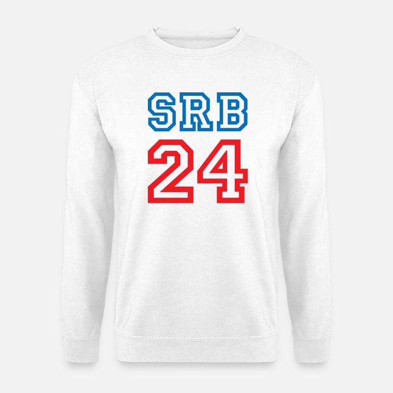 Serbia Serbien - Unisex Pullover - Weiß