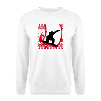 Winterurlaub Skifahrer Schifahren Wintersport Eis - Unisex Pullover - Weiß - Vorne