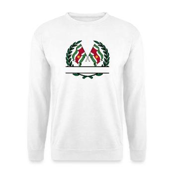 Drapeaux Suriname bannière couronne de laurier - Sweat-shirt Unisexe - blanc - Devant
