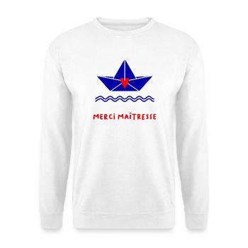 VIELEN DANK. GELIEBTE. DANKE HERRIN - Unisex Pullover - Weiß - Vorne