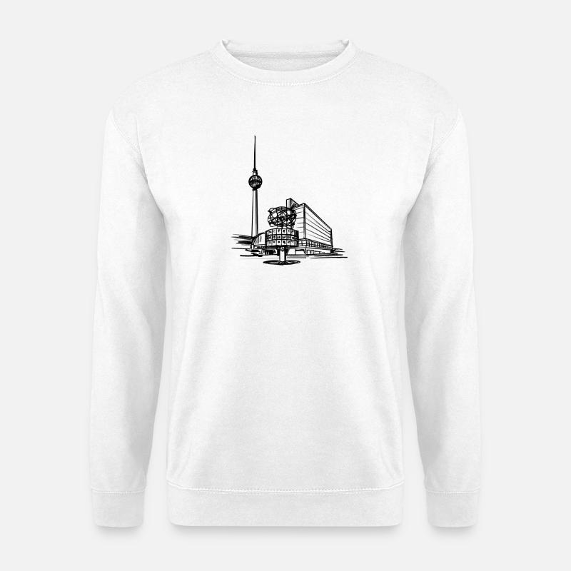 Berlin - Alex/TV Tower - Unisex Sweatshirt - white