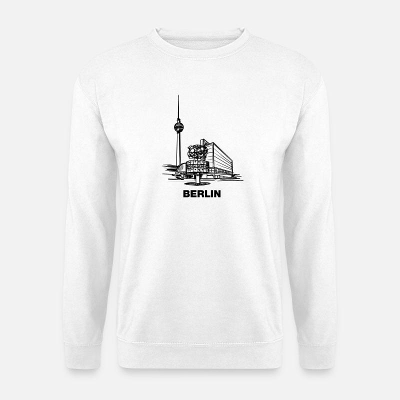 Berlin - Alex/Fernsehturm - Unisex Pullover - Weiß