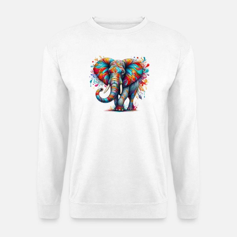 Elephant - Unisex Sweatshirt - white