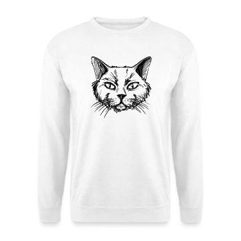 Chat - Sweat-shirt Unisexe - blanc - Devant