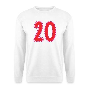 20. 20 YEARS. 20th ANNIVERSARY. 20 YEARS ANNIVERSARY. - Unisex Sweatshirt - white - Front