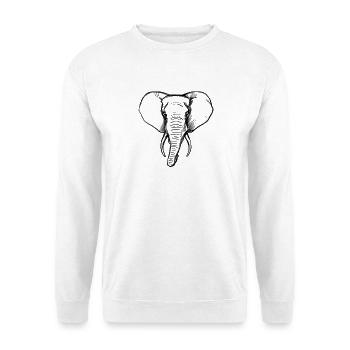Elephant - Unisex Sweatshirt - white - Front