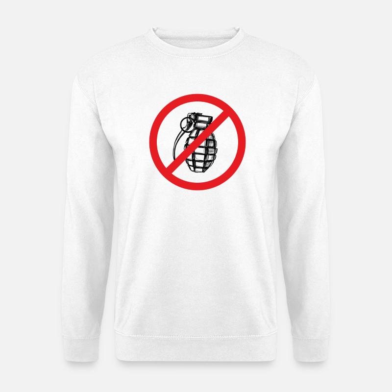 Stop War / Granate verboten! - Unisex Pullover - Weiß