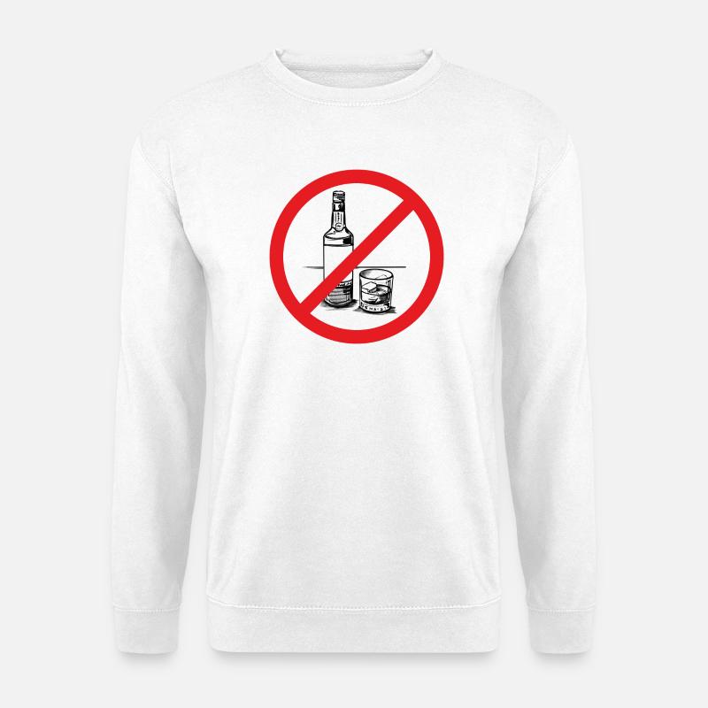 Alkohol verboten! - Unisex Pullover - Weiß