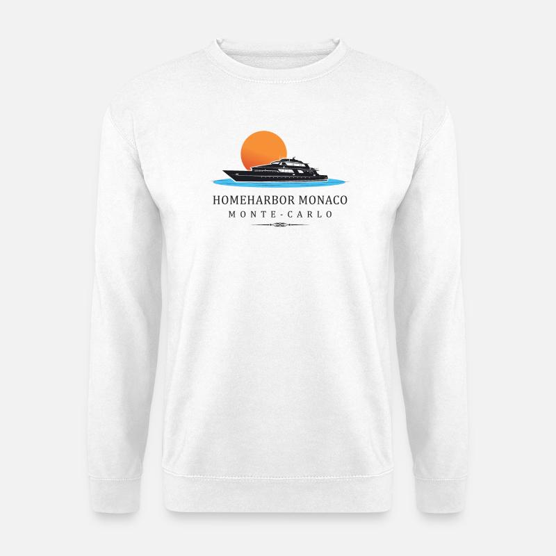 Heimathafen Monaco - Unisex Pullover - Weiß