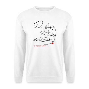 Du bist das Beste - Unisex Pullover - Weiß - Vorne