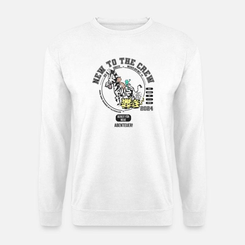 NEW TO THE CREW- WELCOME BABY - Unisex Pullover - Weiß