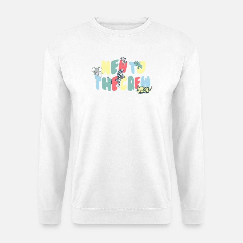NEW TO THE CREW- WELCOME BABY - Unisex Pullover - Weiß