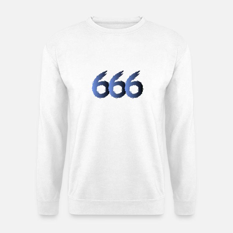 666 Satan Symbol - Devil - Evil - Unisex Sweatshirt - white