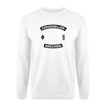 Bachelor Party Motif Frame (Bachelor Party MC Rocker Cowl Design) - Unisex Sweatshirt - white - Front