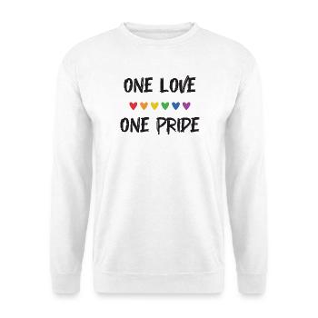LGBT Pride Month - One Love, One Pride - Unisex Sweatshirt - white - Front