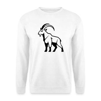 Mountain goat geometric - Unisex Sweatshirt - white - Front